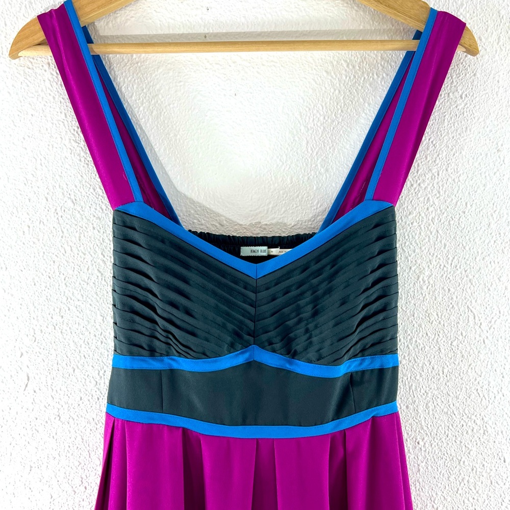 Lovely Kimchi Blue summer dress in hot pink amd navy M